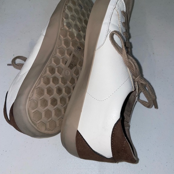 Shu shop ladies Pamela‎ sneakers white w tan brown sz 9 shoes - Picture 6 of 7